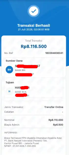 Bukti Transfer