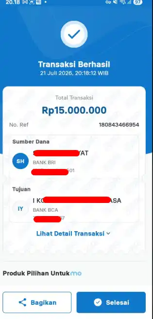 Bukti Transfer