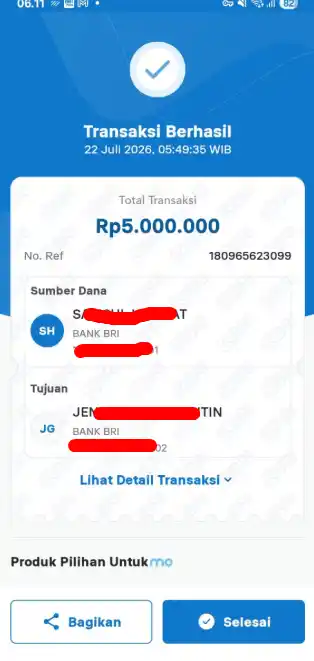 Bukti Transfer
