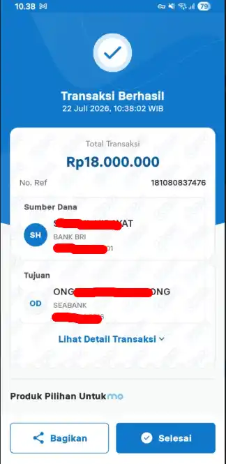 Bukti Transfer