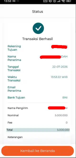 Bukti Transfer