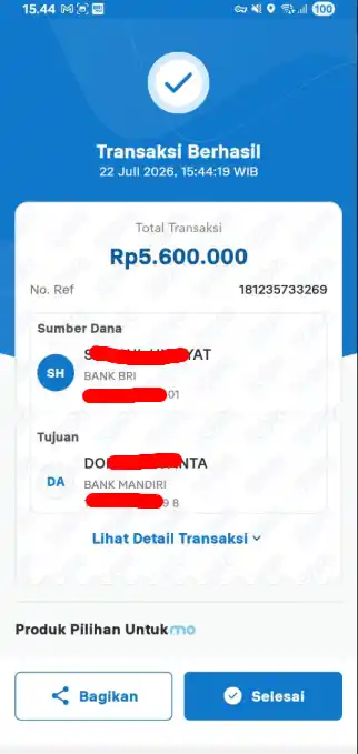Bukti Transfer