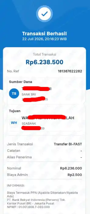 Bukti Transfer
