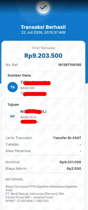 Bukti Transfer