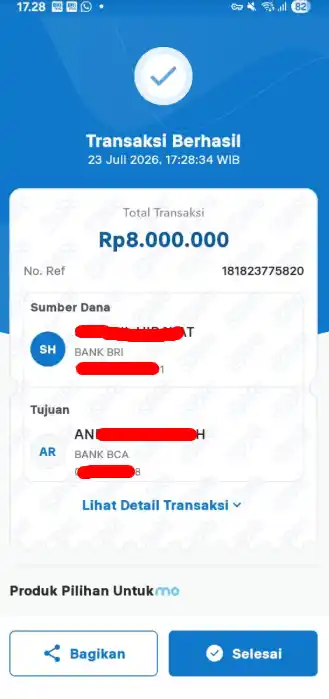Bukti Transfer