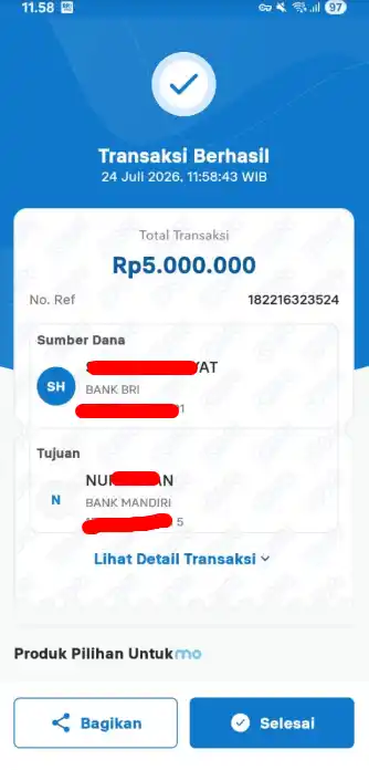 Bukti Transfer
