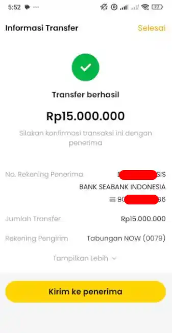Bukti Transfer