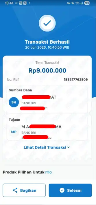 Bukti Transfer