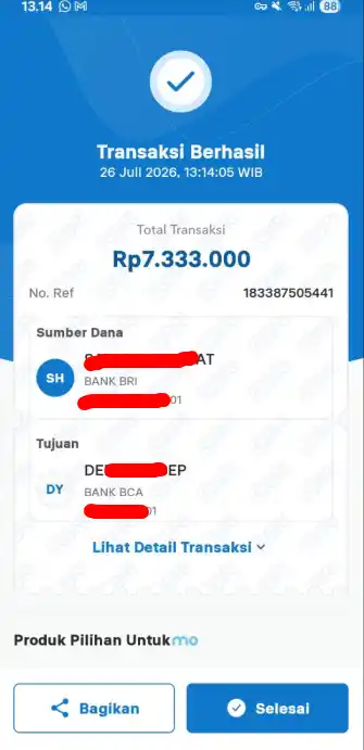 Bukti Transfer