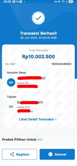 Bukti Transfer