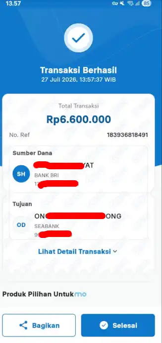 Bukti Transfer