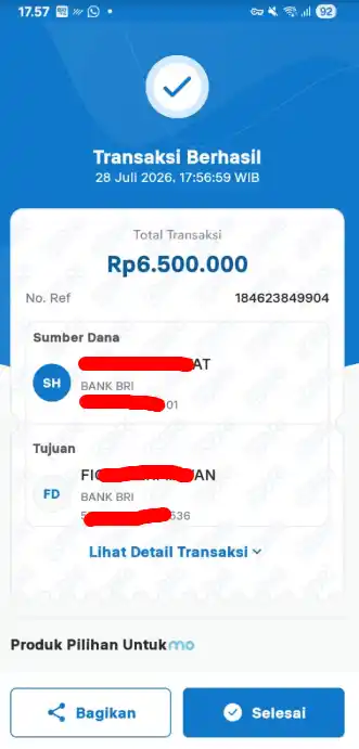 Bukti Transfer