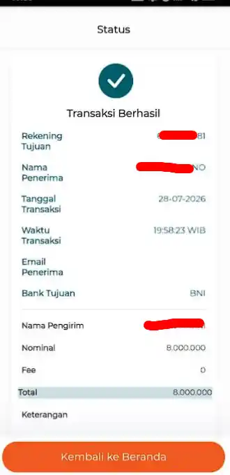 Bukti Transfer