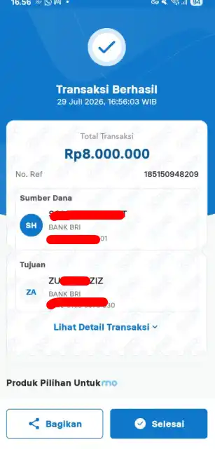 Bukti Transfer