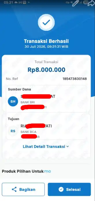 Bukti Transfer