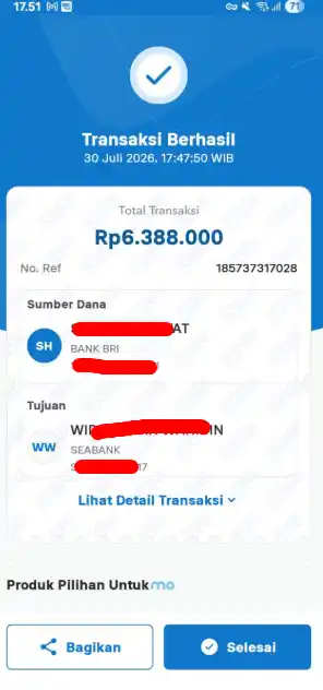 Bukti Transfer