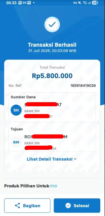 Bukti Transfer