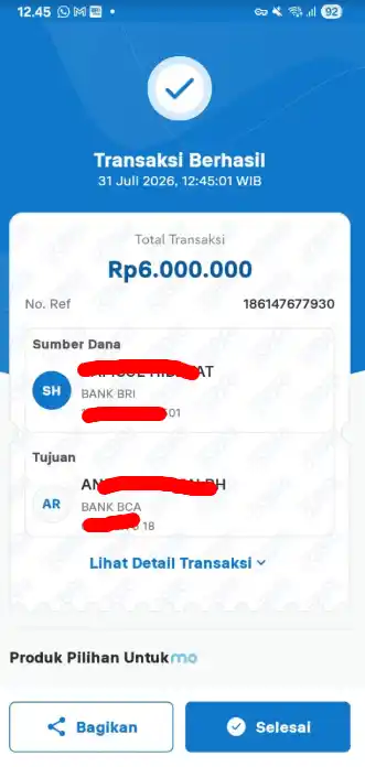Bukti Transfer