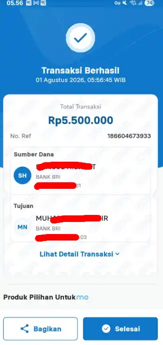 Bukti Transfer