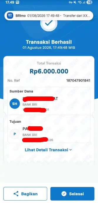 Bukti Transfer