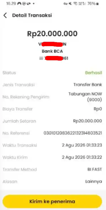 Bukti Transfer