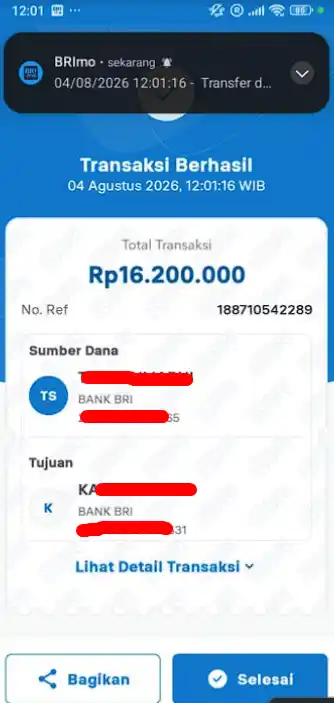 Bukti Transfer