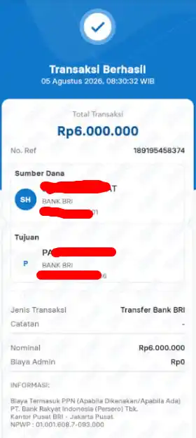 Bukti Transfer