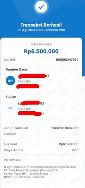 Bukti Transfer
